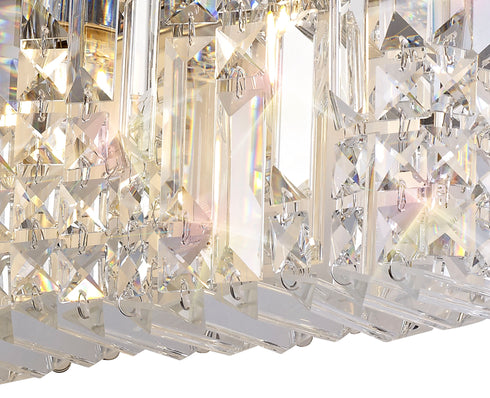 Zula Rectangular 3 Light Large Wall Lamp